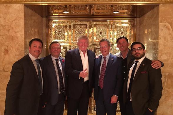 Who's in Nigel Farage's gold Brexit gang photo with Donald Trump? | The Independent - Who's in Nigel Farage's gold Brexit gang photo with Donald Trump? | The Independent