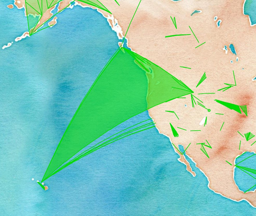 A green field anchored in Wyoming, Hawaii, and Haida Gwaii 