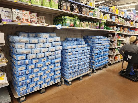 Three full pallets of sugar
